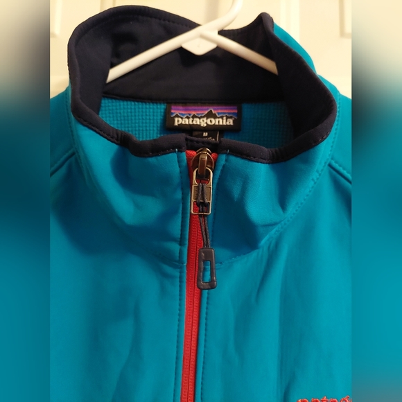 Patagonia Men's Adze Hybrid Soft Shell PolarTec Jacket Size M Blue Windblock - Picture 12 of 14